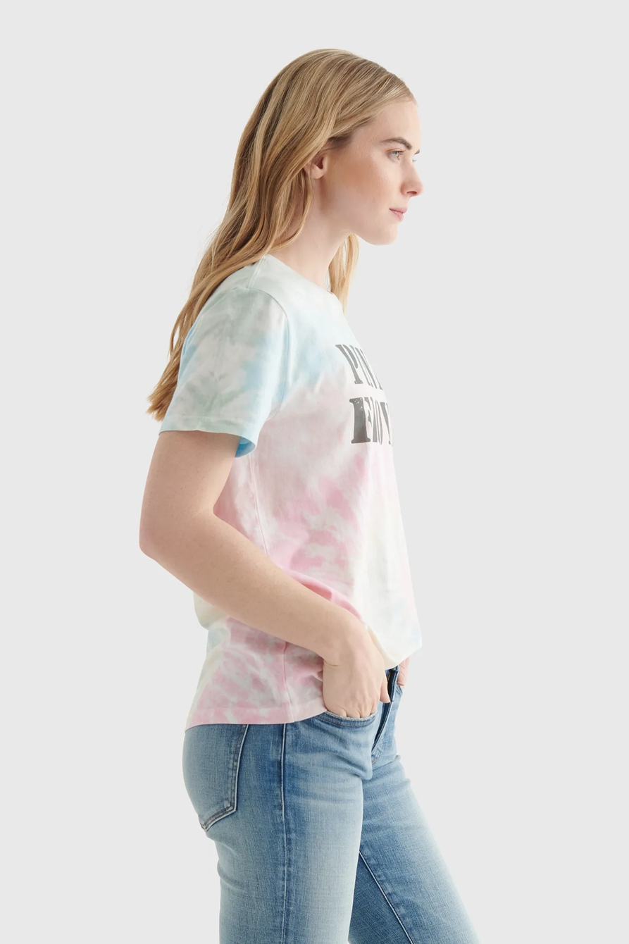 TIE DYE PINK FLOYD GRAPHIC BOYFRIEND TEE, image 3