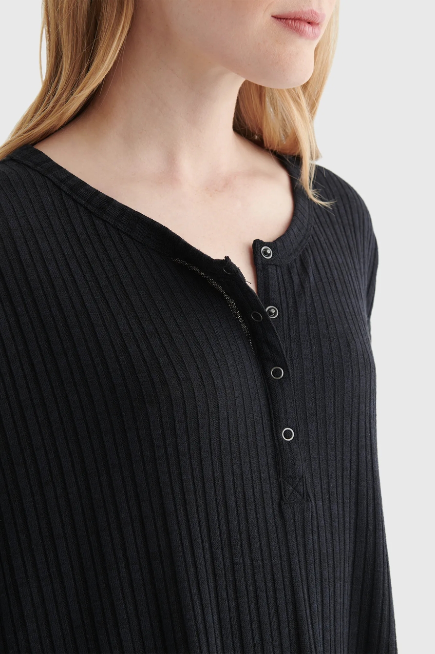 RIB-KNIT LUCKY SOFT HENLEY, image 4