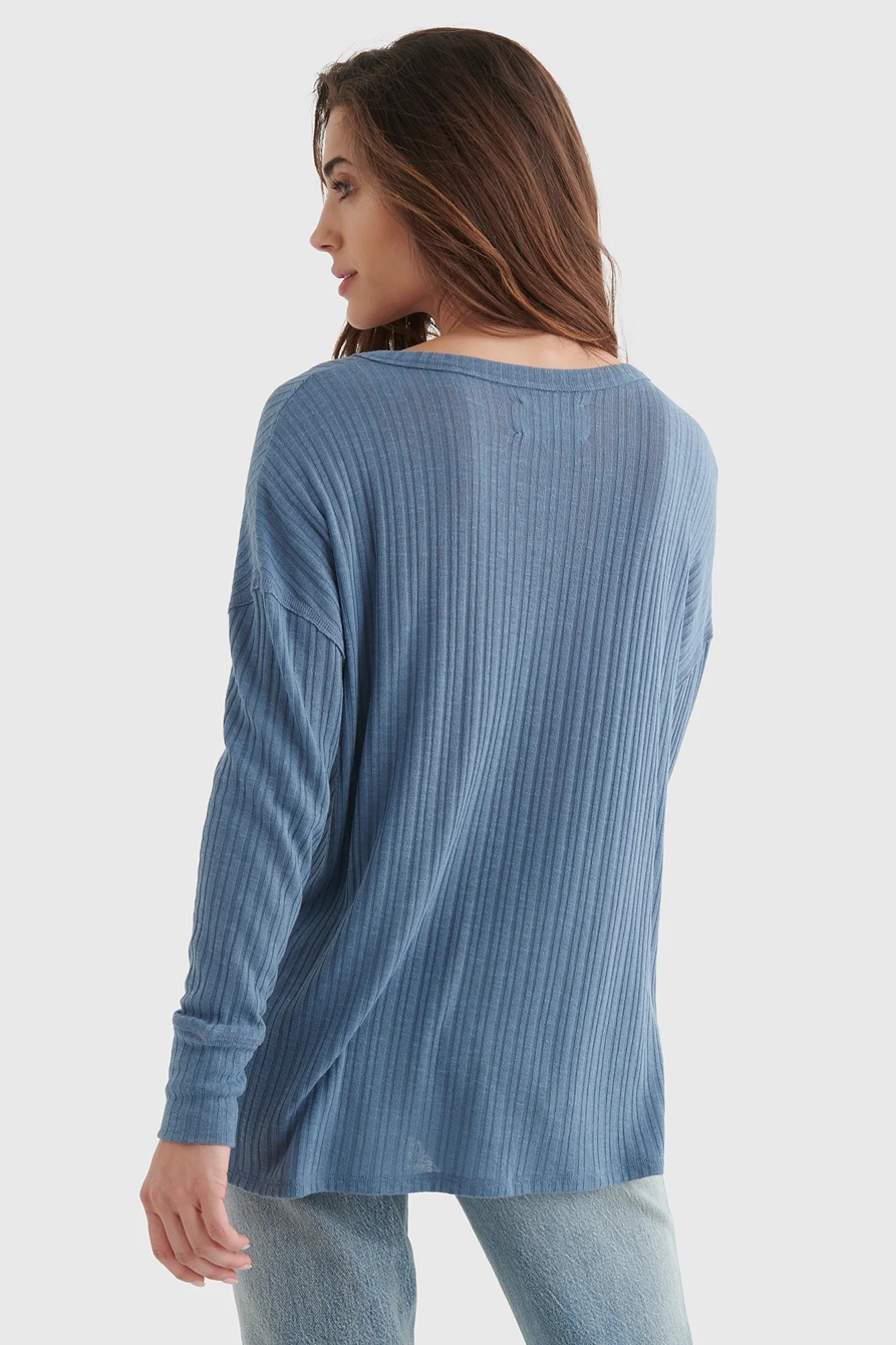 RIB-KNIT LUCKY SOFT HENLEY, image 5