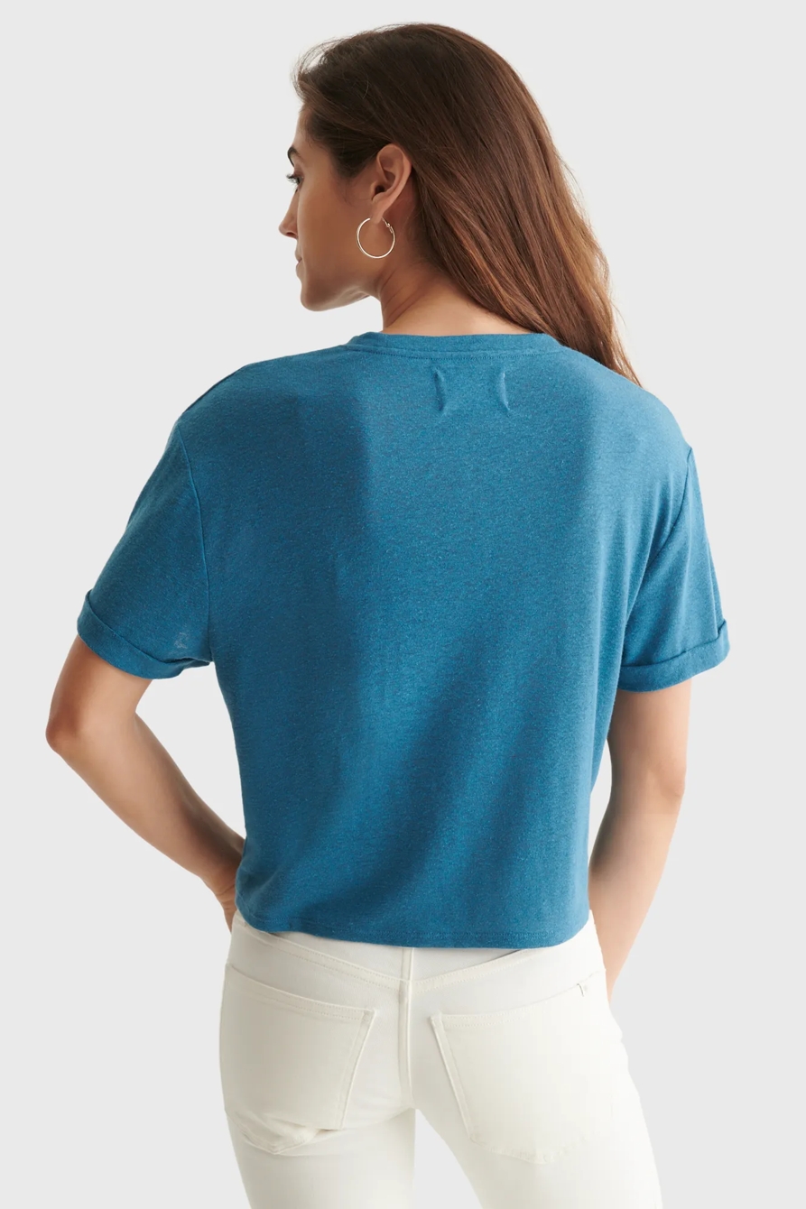 CROP BOYFRIEND TEE, image 4