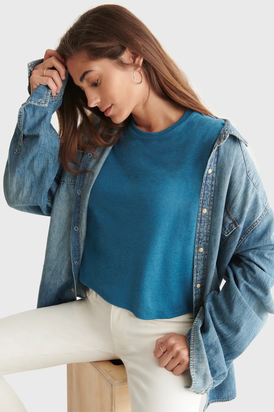 CROP BOYFRIEND TEE, image 6