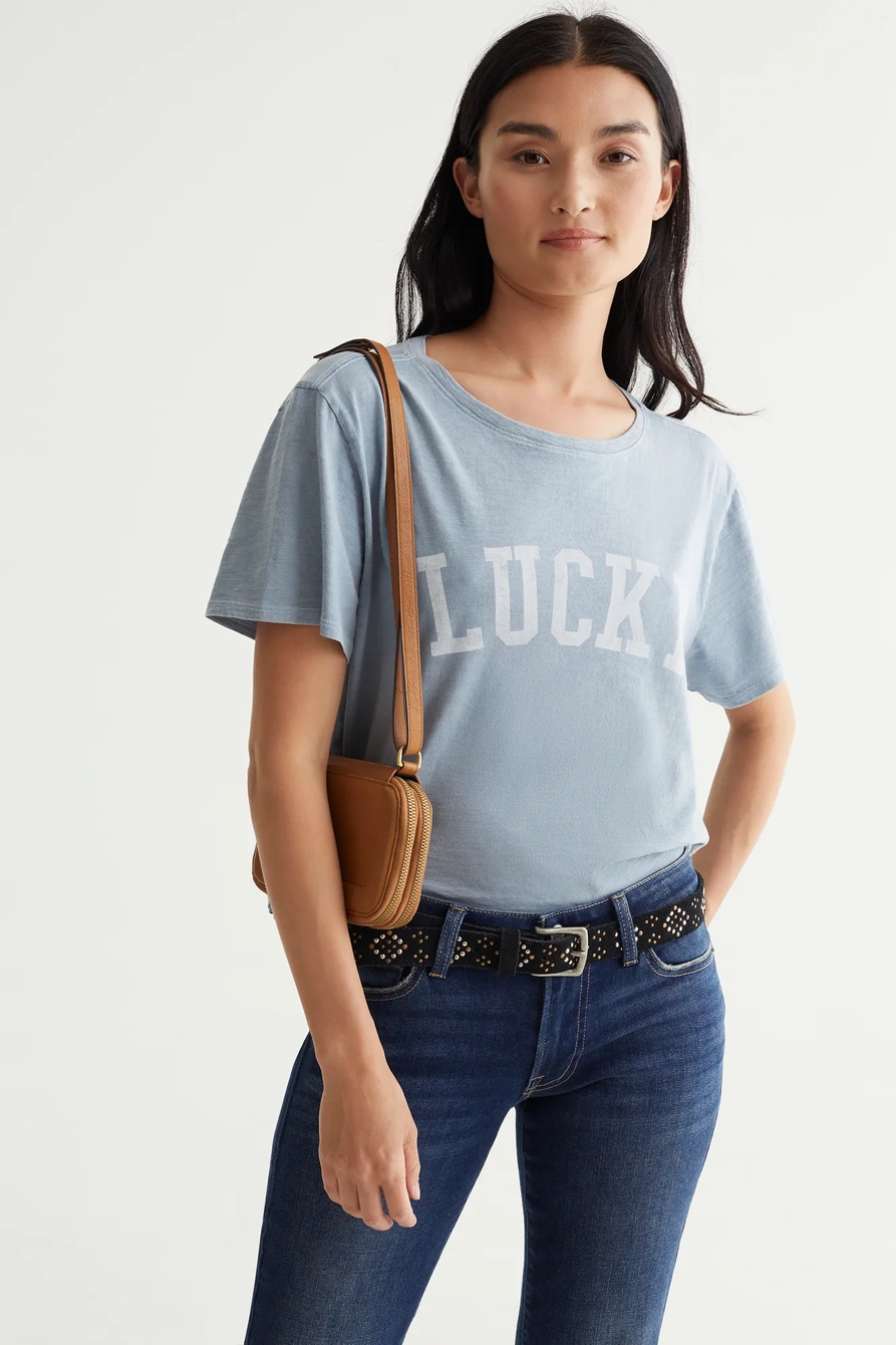 LUCKY FONT CROP TEE, image 6