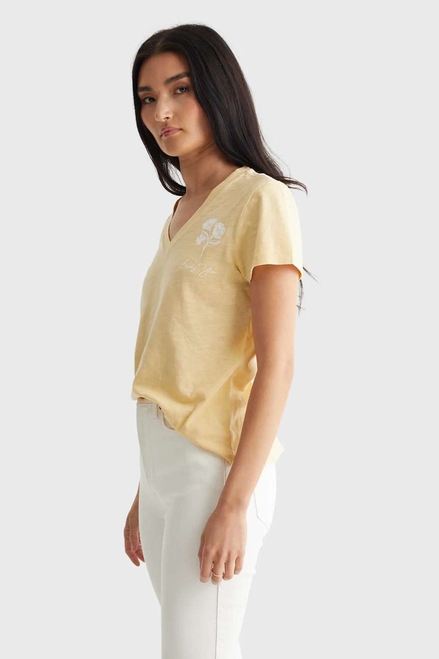 LUCKY FLOWER V-NECK, image 3