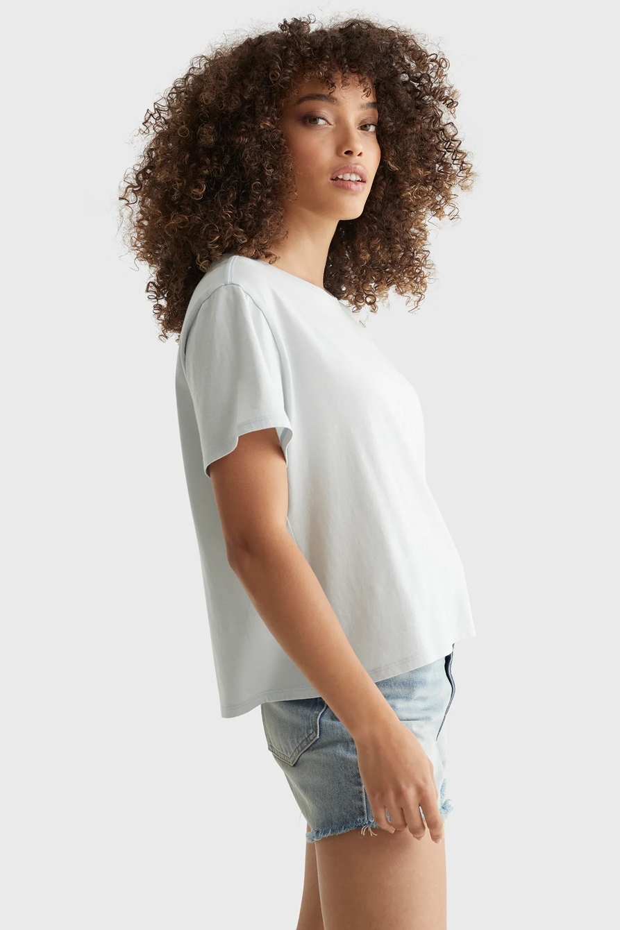 EMBROIDERED MIS FLORAL CROP TEE, image 3
