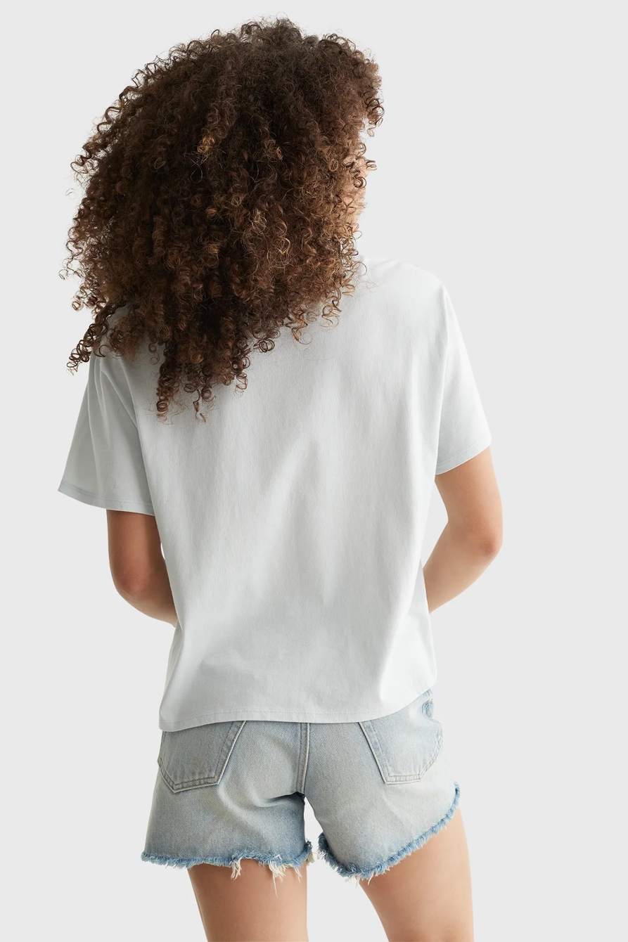 EMBROIDERED MIS FLORAL CROP TEE, image 4