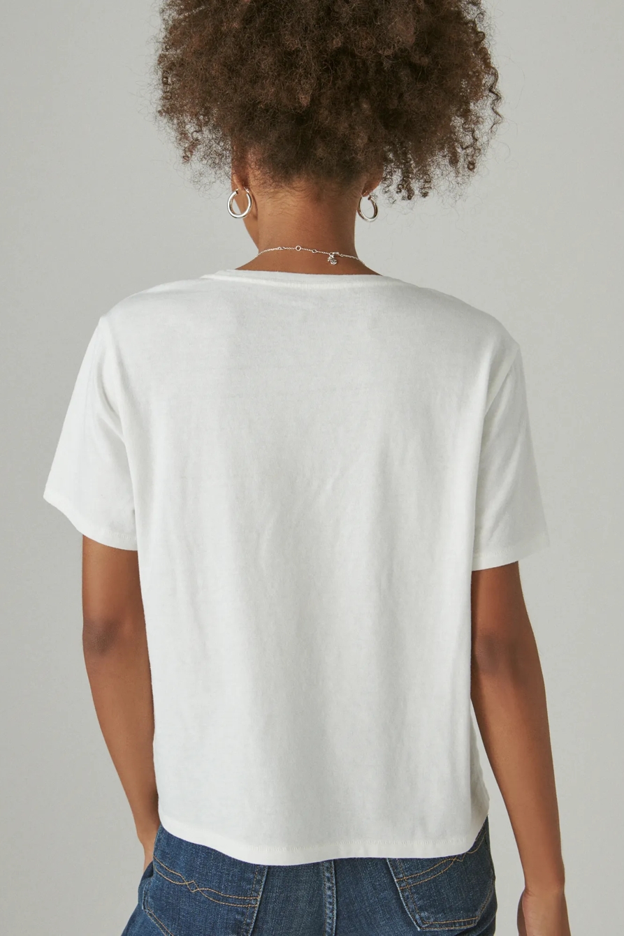 LUCKY BRAND SCRIPT CROPPED GRAPHIC CREW, image 4
