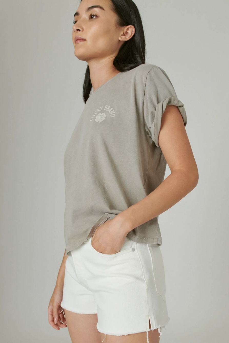 LUCKY BRAND CLOVER CROPPED GRAPHIC CREW, image 3