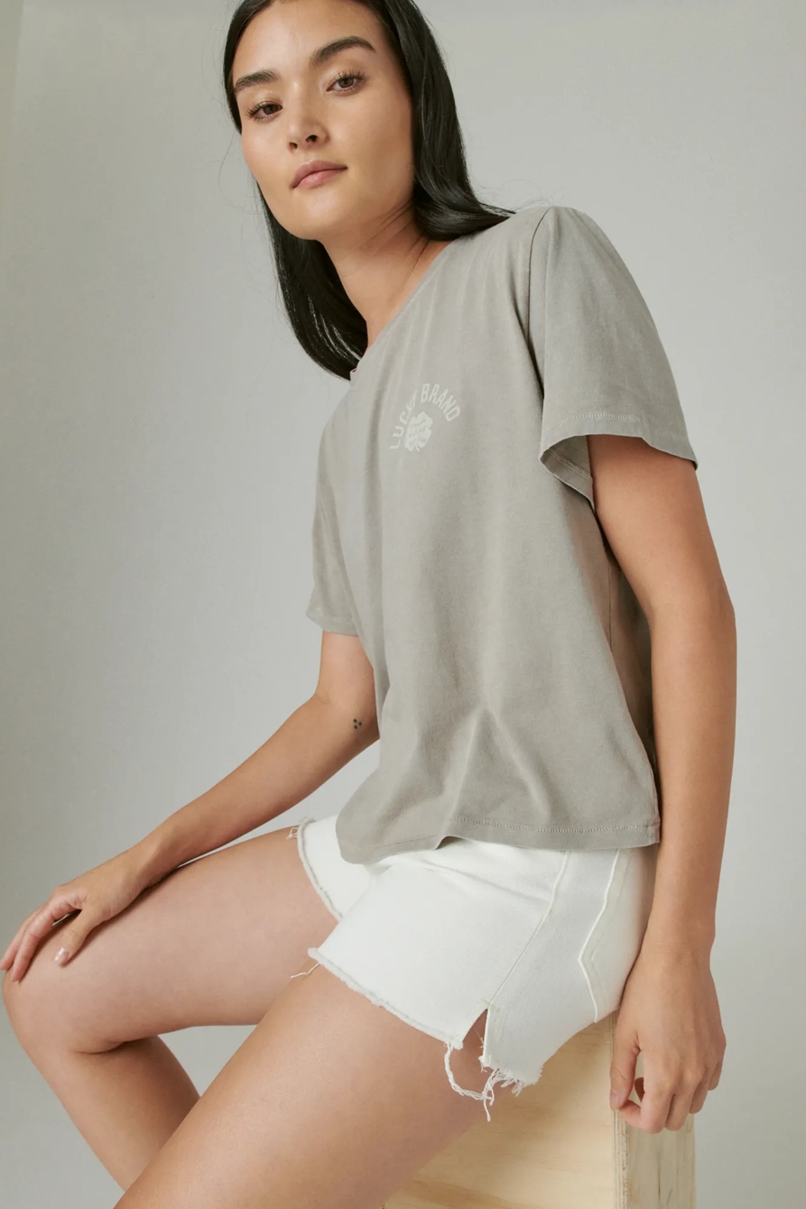 LUCKY BRAND CLOVER CROPPED GRAPHIC CREW, image 6