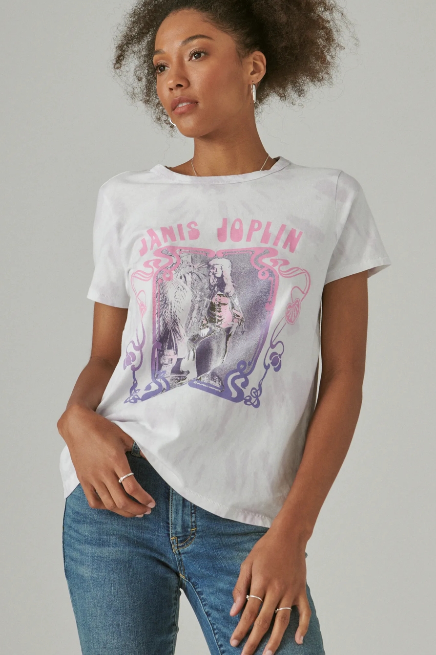 JANIS JOPLIN TIE DYE CLASSIC GRAPHIC CREW, image 1