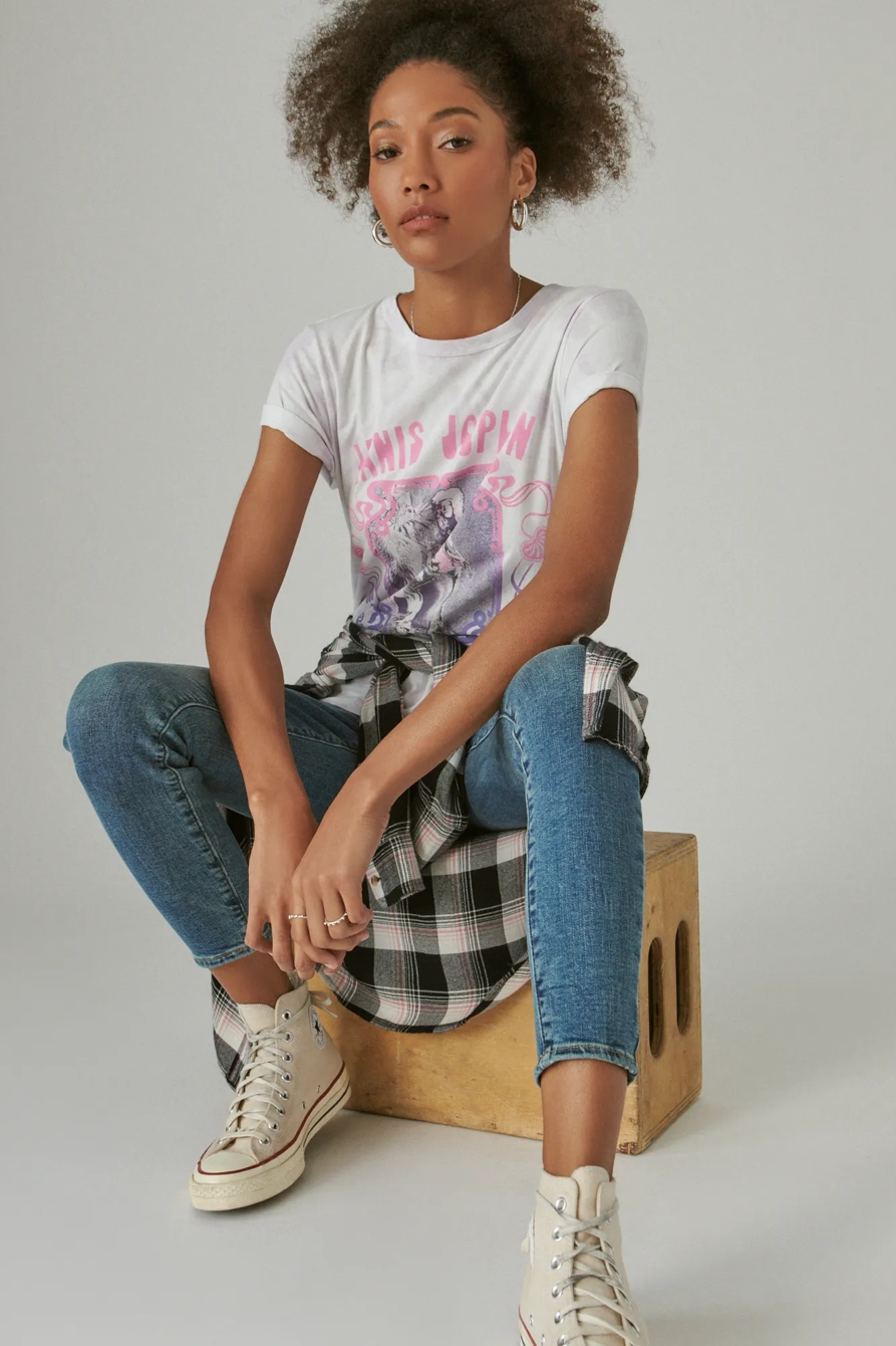 JANIS JOPLIN TIE DYE CLASSIC GRAPHIC CREW, image 6