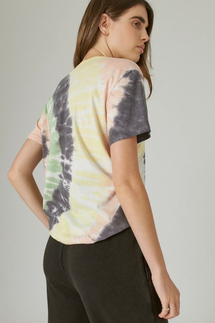 DAVID BOWIE TIE DYE BOYFRIEND GRAPHIC CREW, image 4