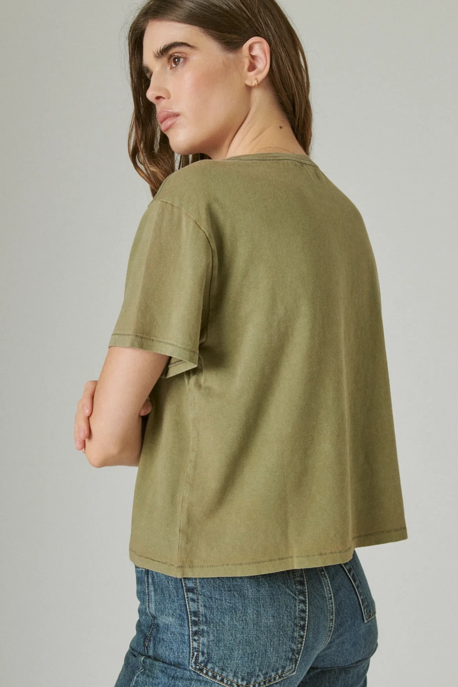 MUSHROOM CROPPED GRAPHIC CREW, image 4