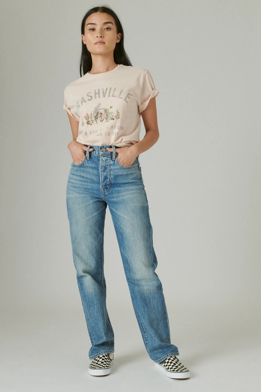 NASHVILLE EMBROIDERED BOYFRIEND GRAPHIC CREW, image 2
