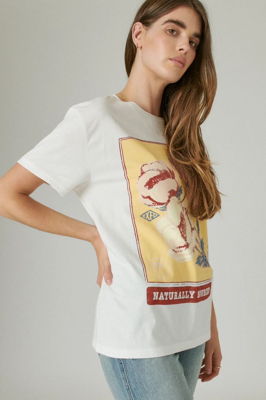 NATURALLY SOURCED FLORAL BOYFRIEND GRAPHIC CREW, image 2