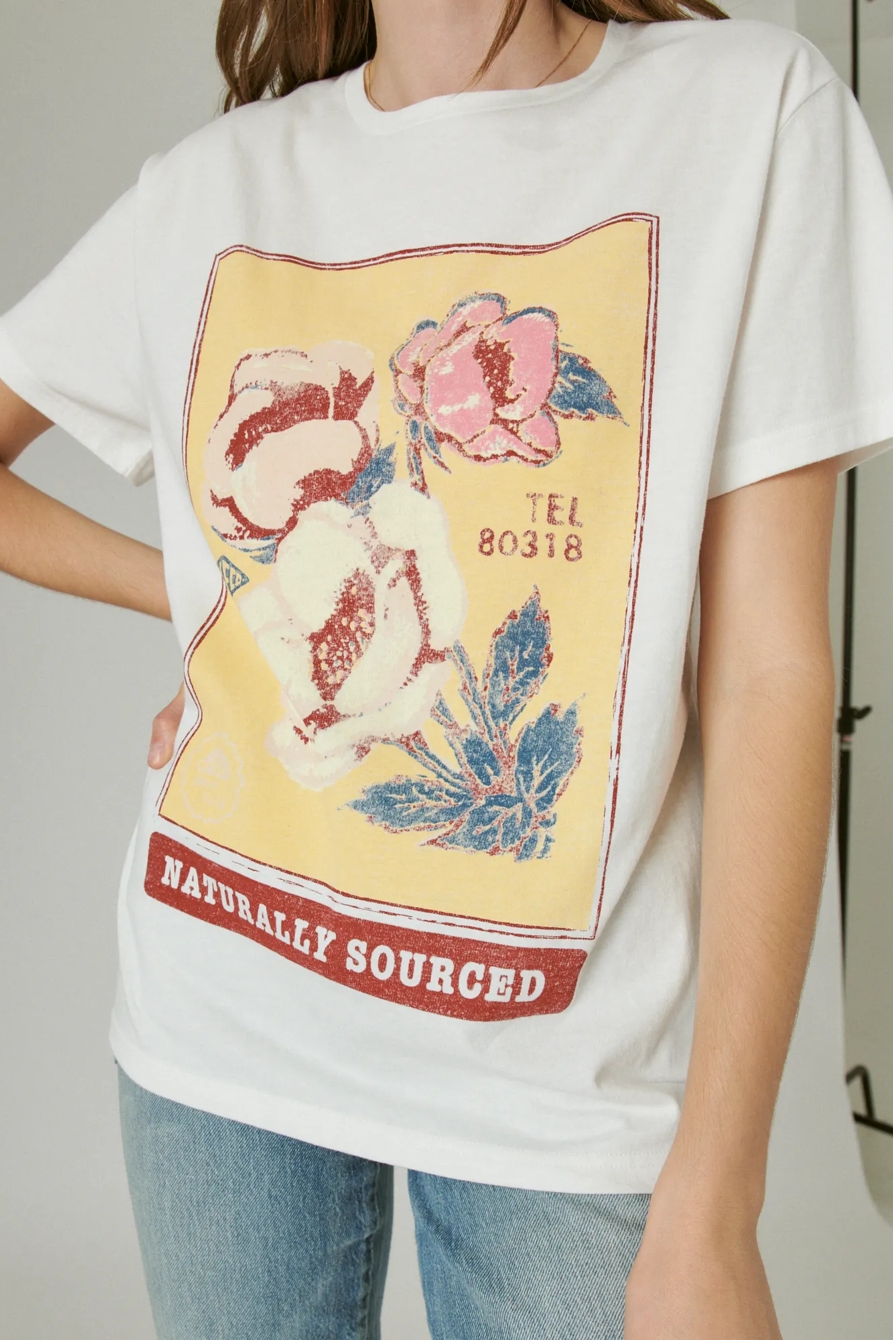 NATURALLY SOURCED FLORAL BOYFRIEND GRAPHIC CREW, image 5
