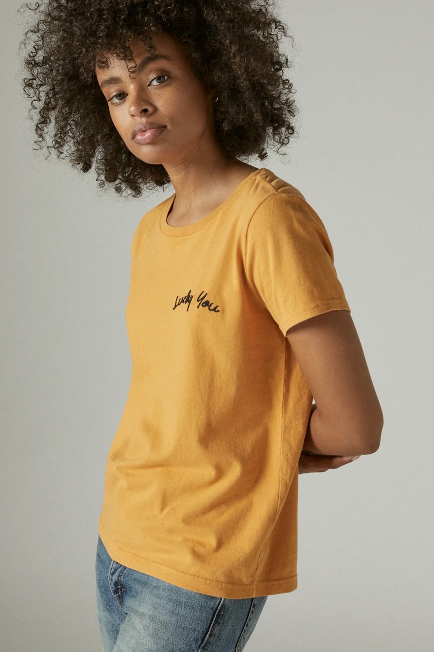 LUCKY YOU CLASSIC CREW TEE, image 3