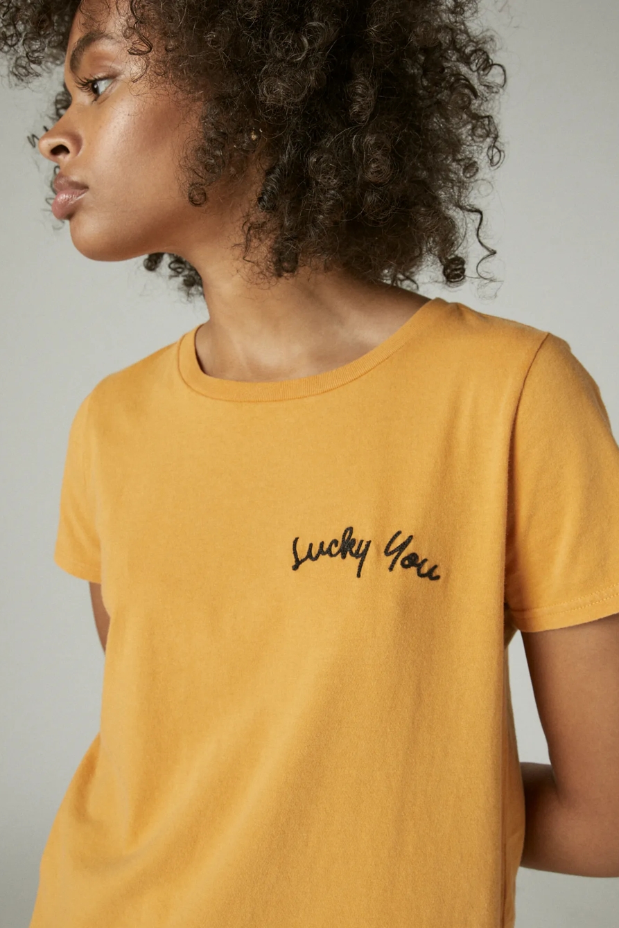 LUCKY YOU CLASSIC CREW TEE, image 5
