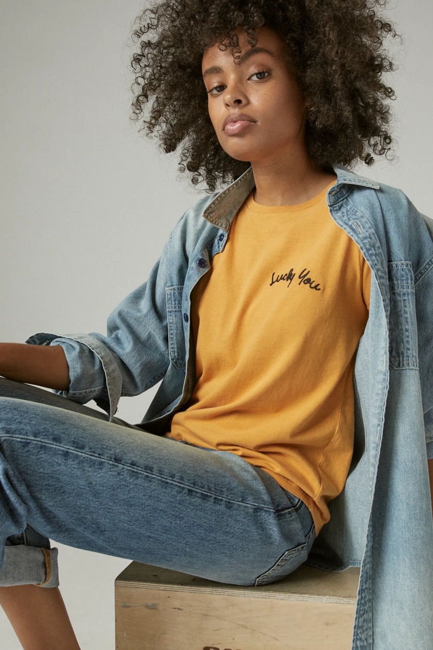 LUCKY YOU CLASSIC CREW TEE, image 6