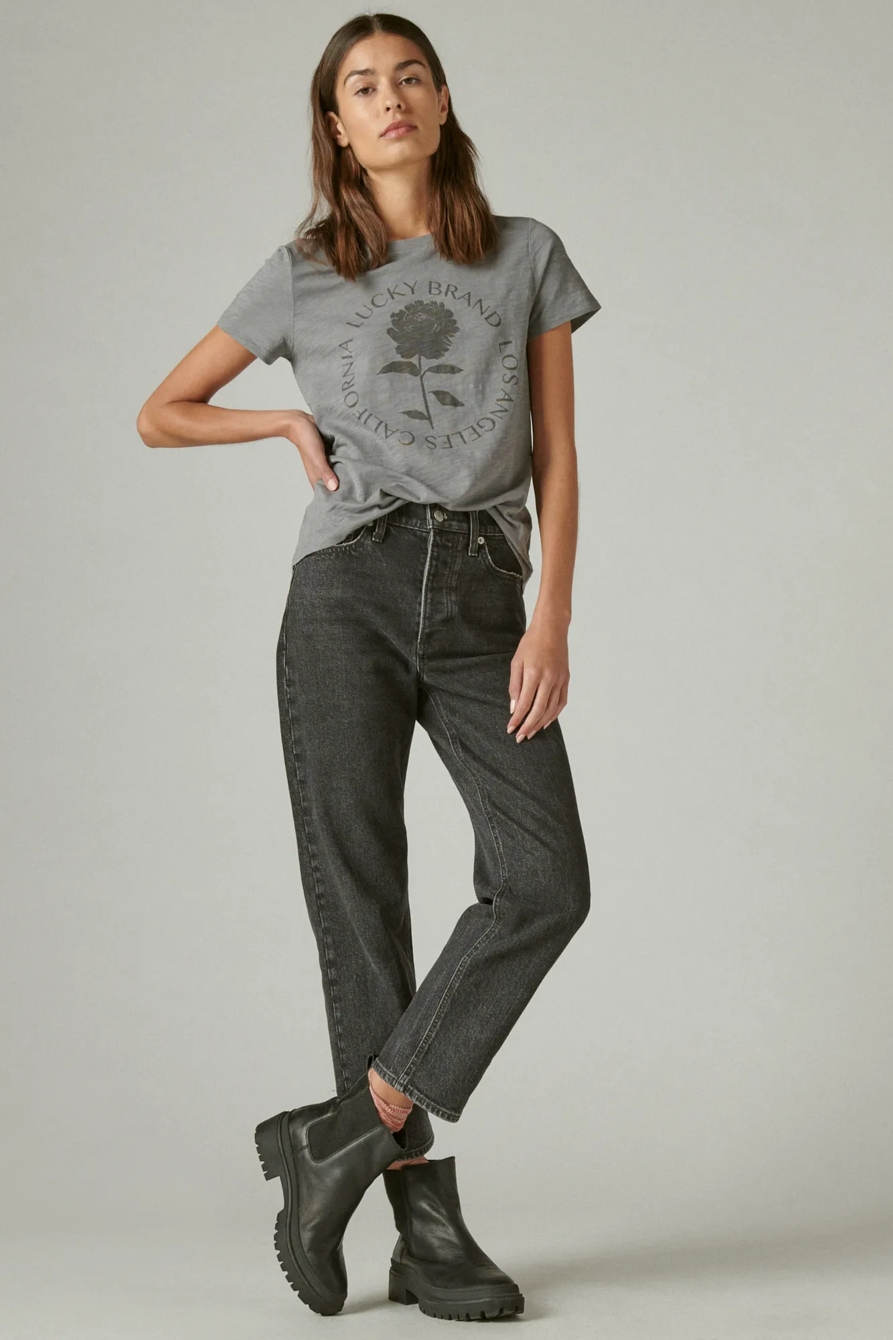 LUCKY BRAND ROSE CREW TEE, image 2