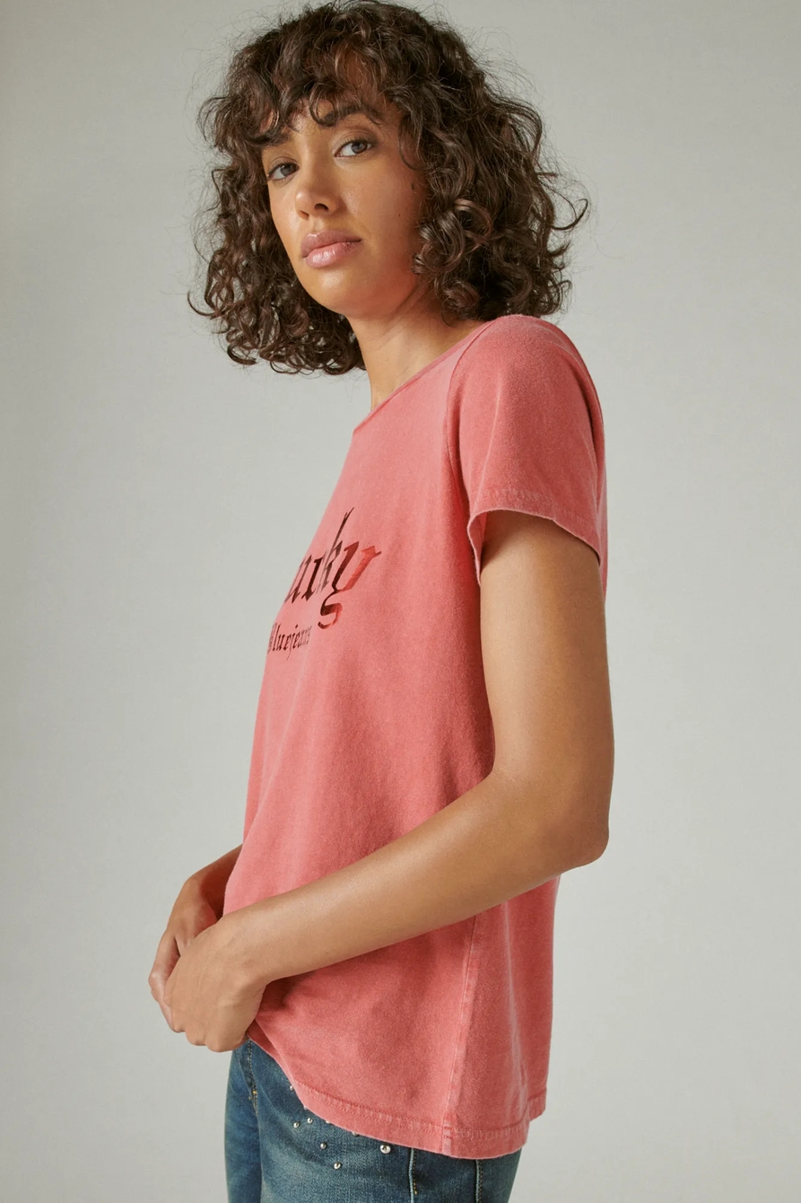 LUCKY BRANDED FOIL TEE, image 3