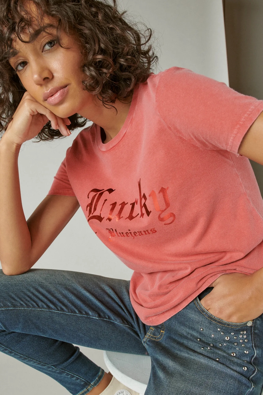 LUCKY BRANDED FOIL TEE, image 6