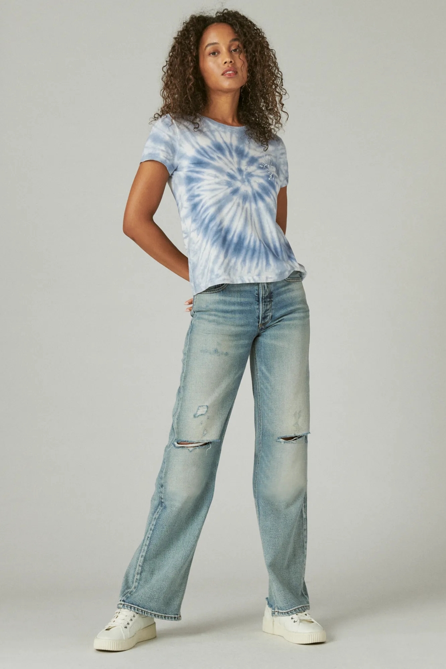 TIE DYE SPIRITUAL EYE CLASSIC CREW TEE, image 2