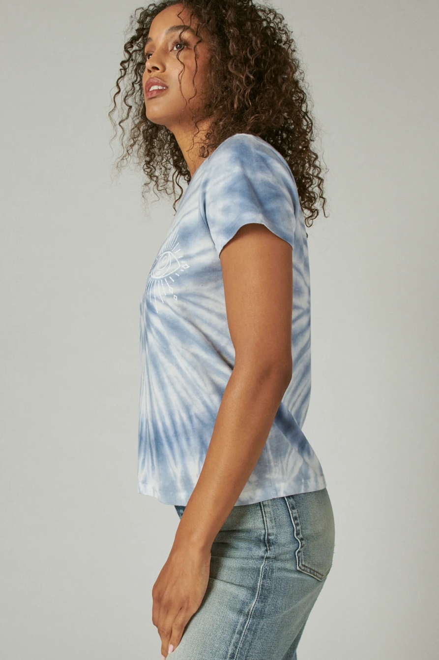 TIE DYE SPIRITUAL EYE CLASSIC CREW TEE, image 3