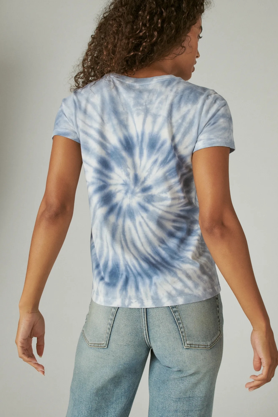 TIE DYE SPIRITUAL EYE CLASSIC CREW TEE, image 4