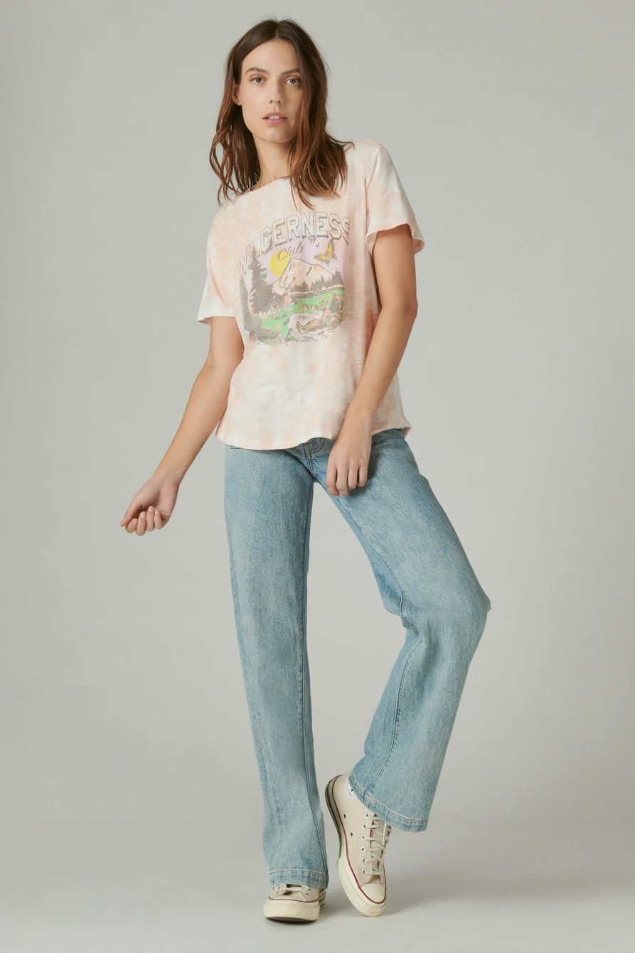TIE DYE WILDERNESS CLUB BOYFRIEND TEE, image 2