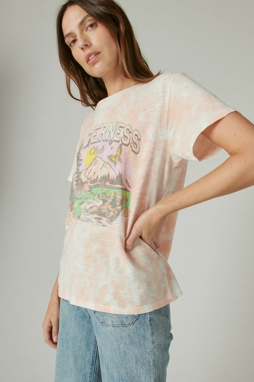 TIE DYE WILDERNESS CLUB BOYFRIEND TEE, image 3