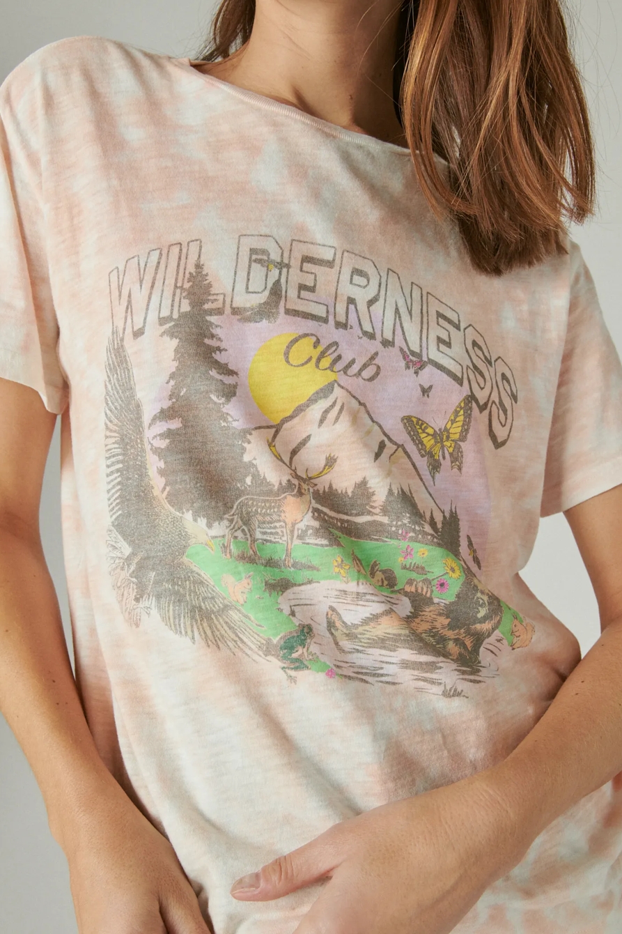 TIE DYE WILDERNESS CLUB BOYFRIEND TEE, image 5