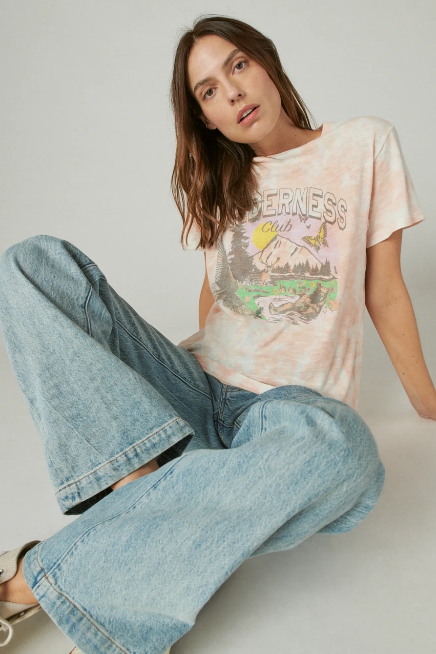 TIE DYE WILDERNESS CLUB BOYFRIEND TEE, image 6