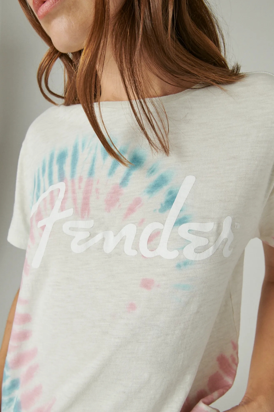 TIE DYE FENDER BOYFRIEND TEE, image 5