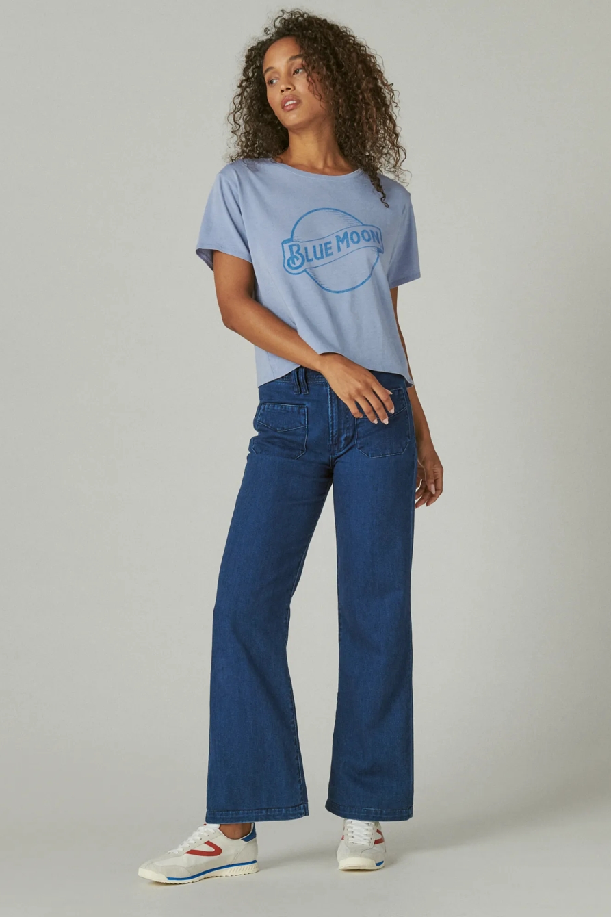 BLUE MOON CROP TEE, image 2