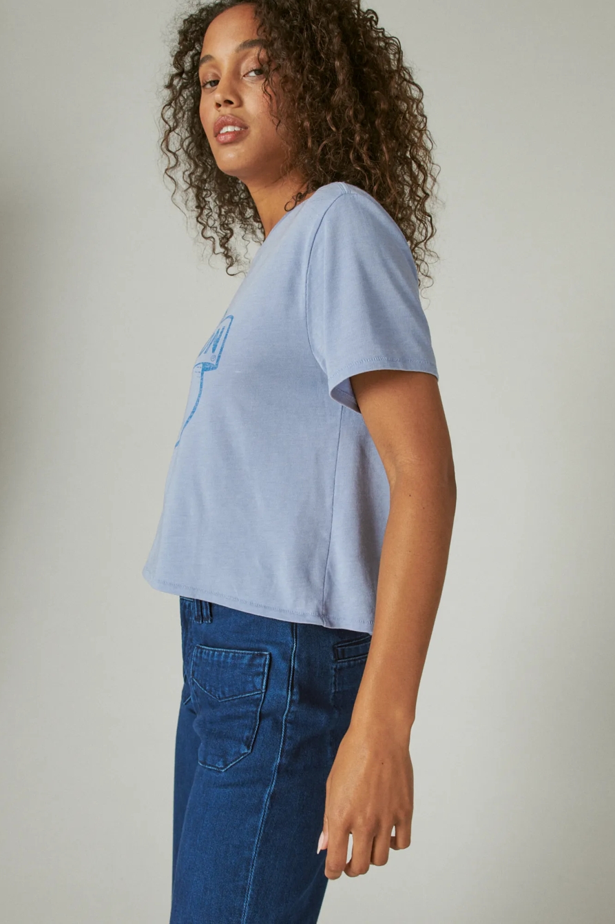 BLUE MOON CROP TEE, image 3