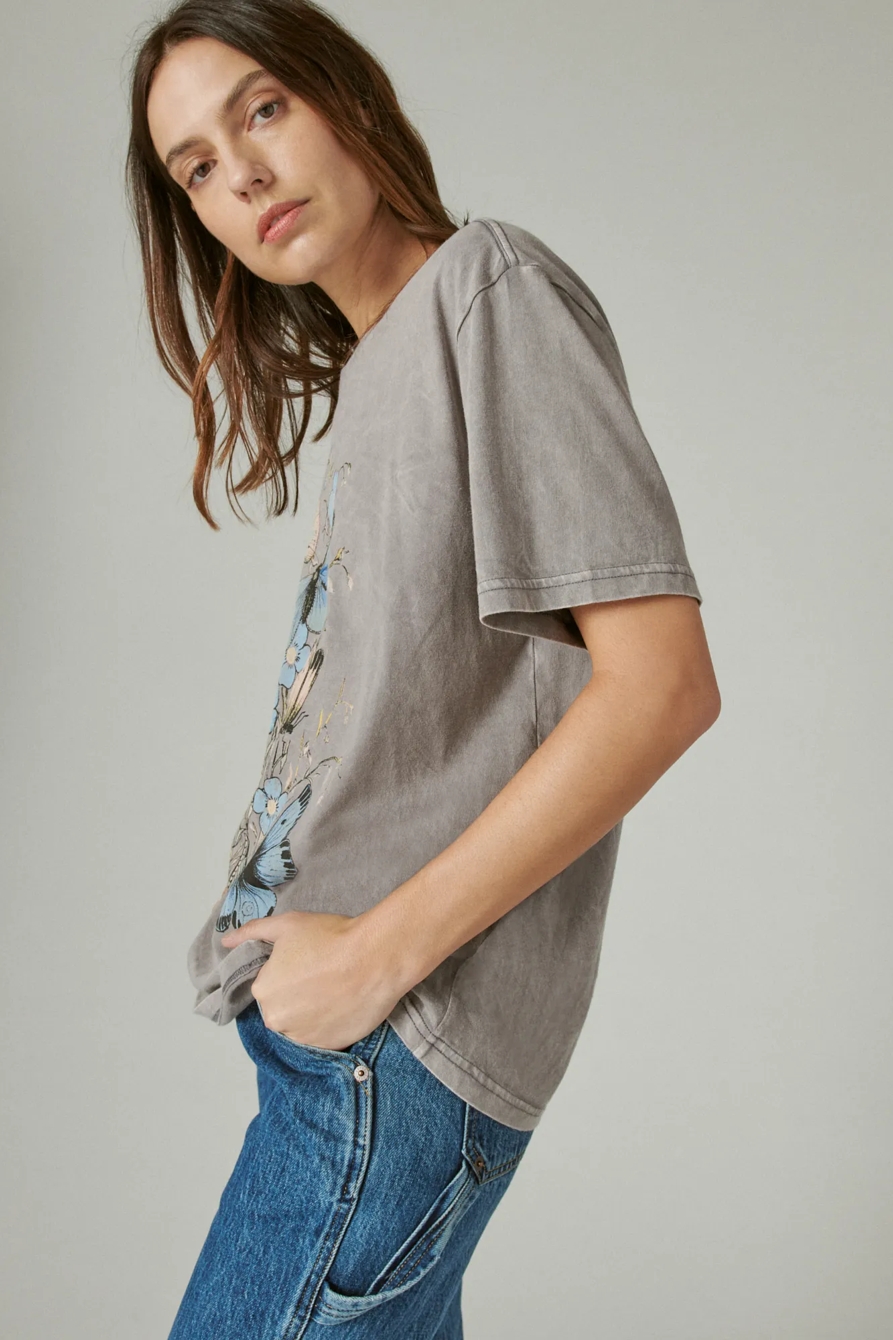 BUTTERFLIES BOYFRIEND TEE, image 3