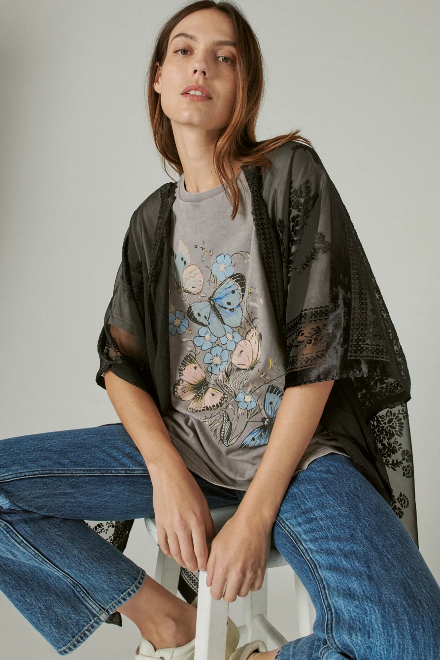 BUTTERFLIES BOYFRIEND TEE, image 6