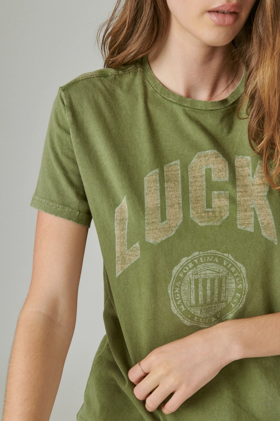 LUCKY BRAND LOGO BOYFRIEND GRAPHIC CREW, image 5
