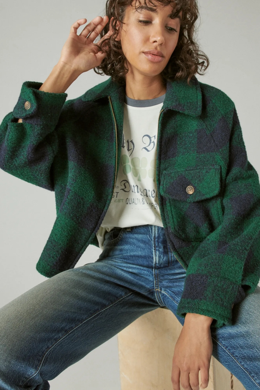 LUCKY LOGO BOXY RINGER TEE, image 5