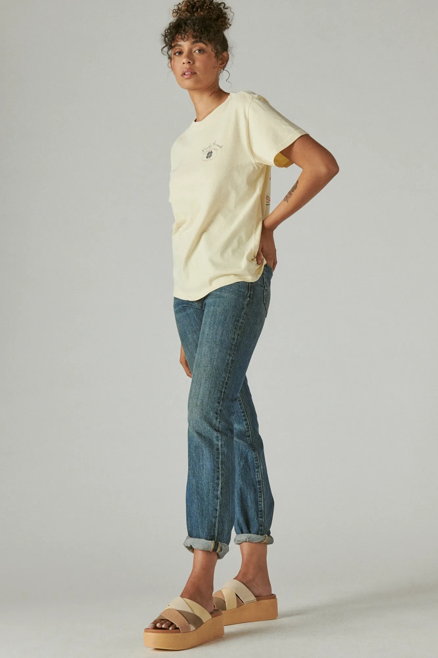 LUCKY CLASSIC LOGO BOYFRIEND TEE, image 2