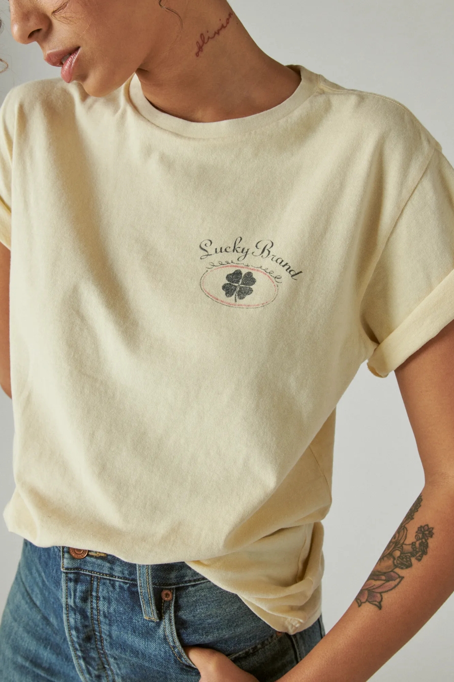 LUCKY CLASSIC LOGO BOYFRIEND TEE, image 5
