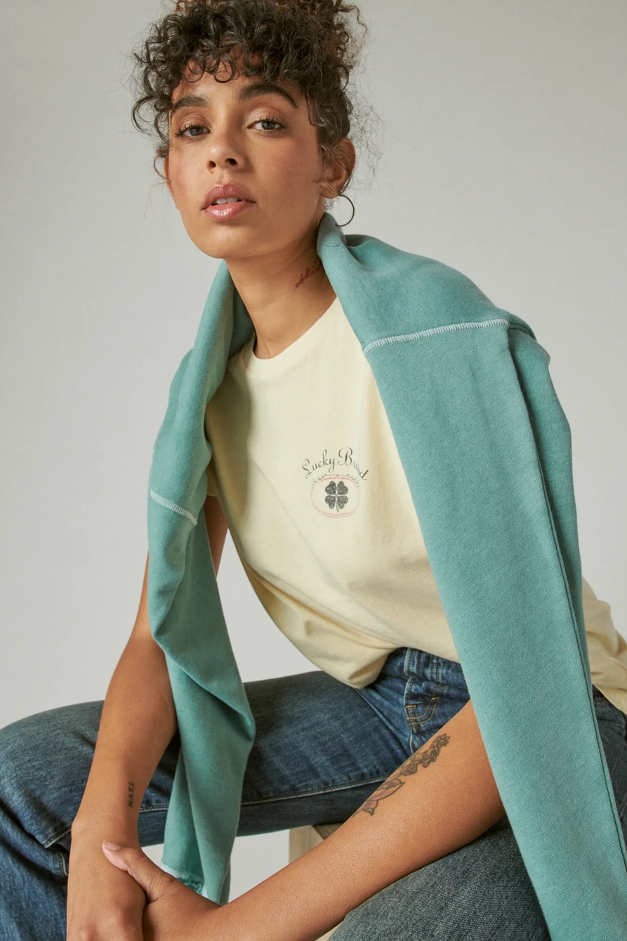 LUCKY CLASSIC LOGO BOYFRIEND TEE, image 6