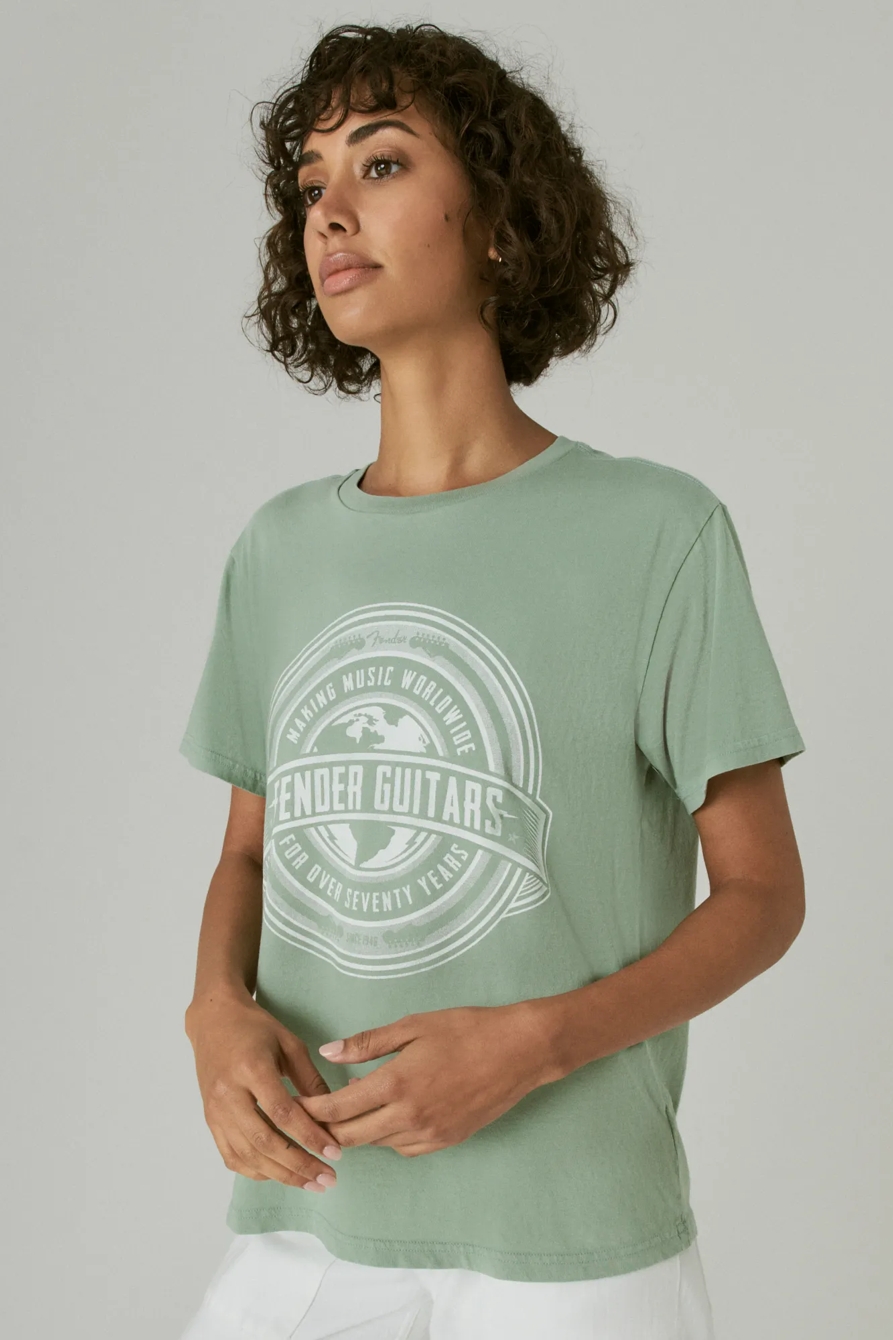 FENDER GLOBE BOYFRIEND TEE, image 3