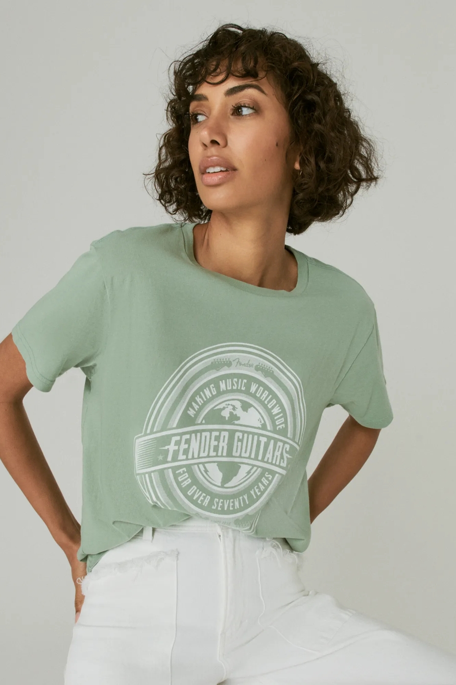 FENDER GLOBE BOYFRIEND TEE, image 6