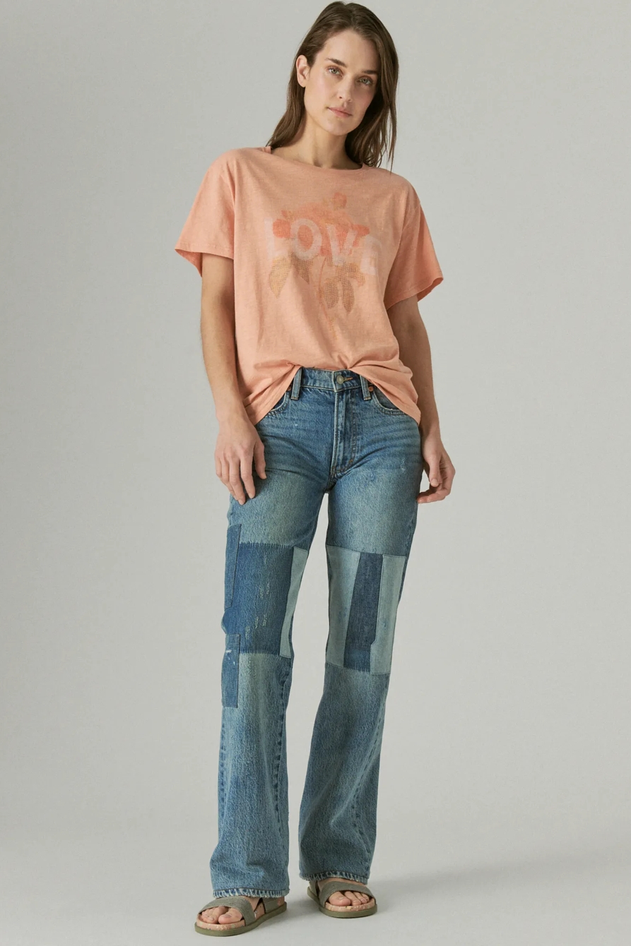 LOVE FLORAL BOYFRIEND TEE, image 2