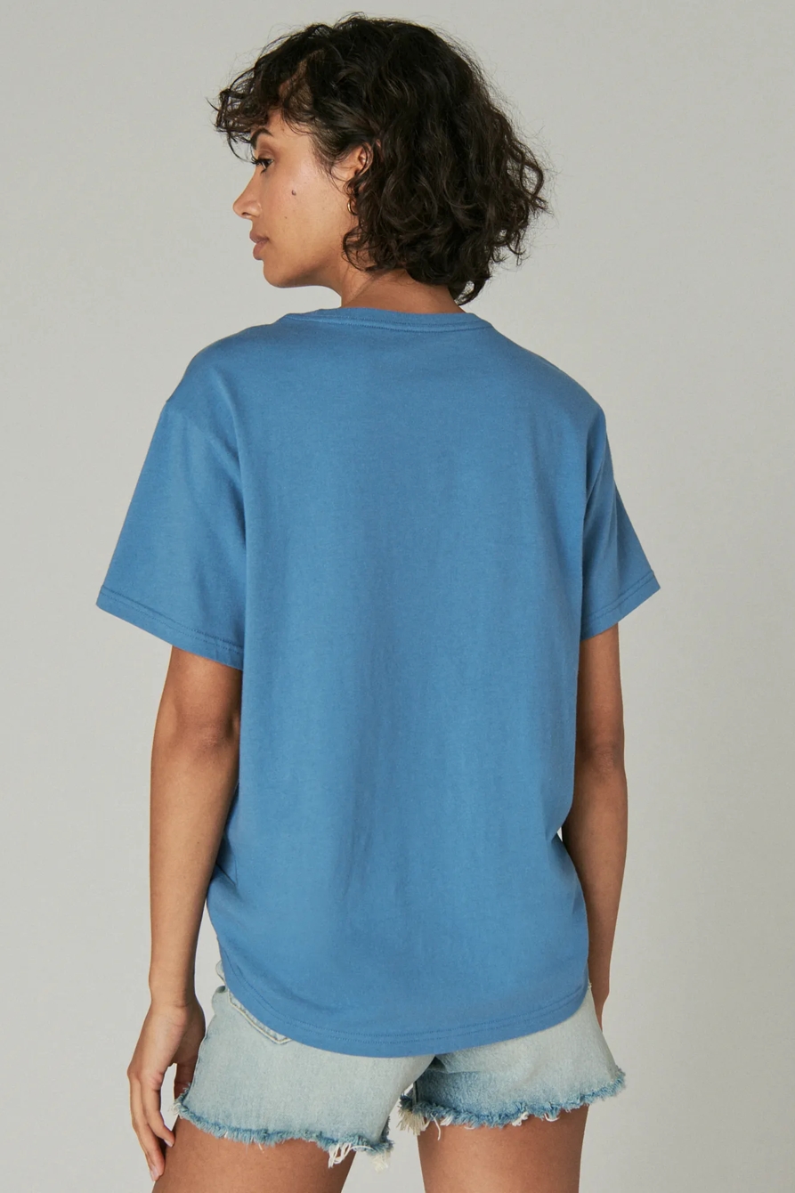 FLORAL EMBROIDERED BOYFRIEND TEE, image 4
