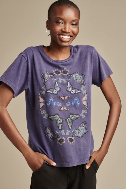 BUTTERFLIES BOYFRIEND TEE, image 1
