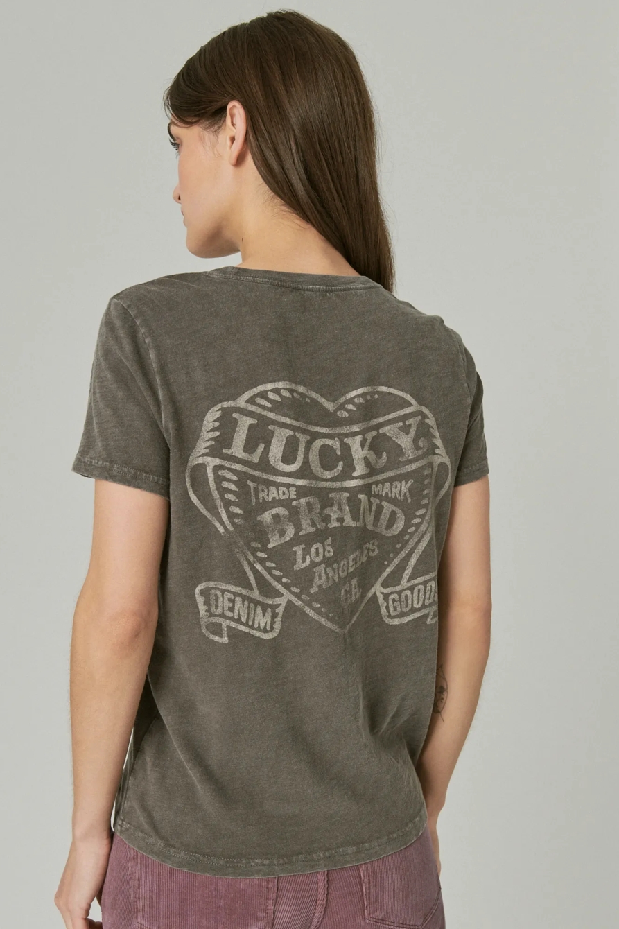 LUCKY HEARTS BOYFRIEND TEE, image 4