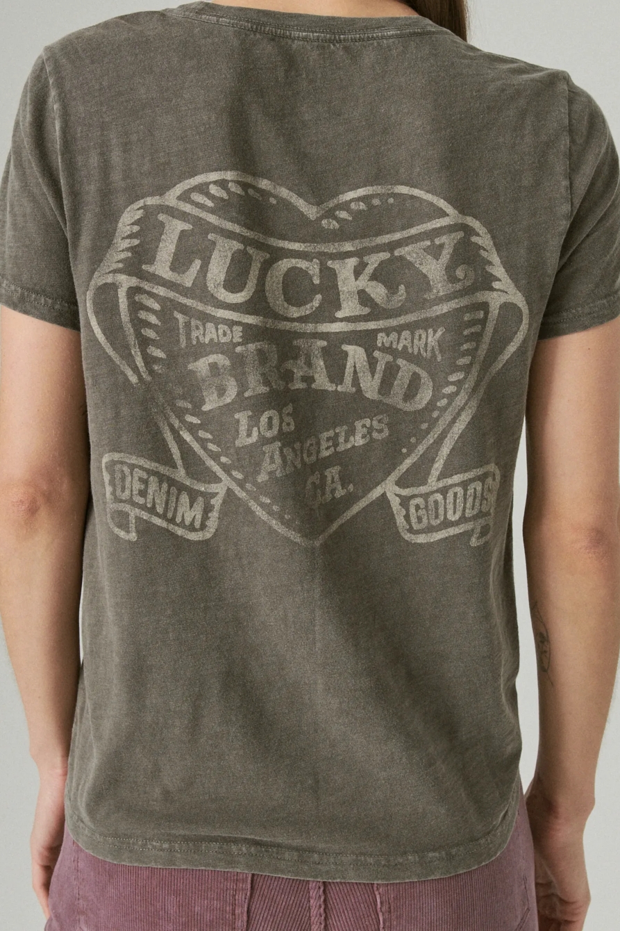 LUCKY HEARTS BOYFRIEND TEE, image 5