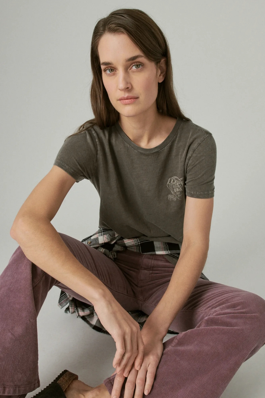 LUCKY HEARTS BOYFRIEND TEE, image 6